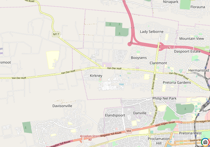 Map location of Kirkney